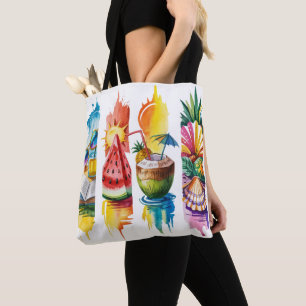 TOTE BAG SCÈNES À THÈME ESTIVAL AUX COUPS DE PINCETTE