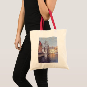 Tote Bag Scenic Bruges City and Canal View