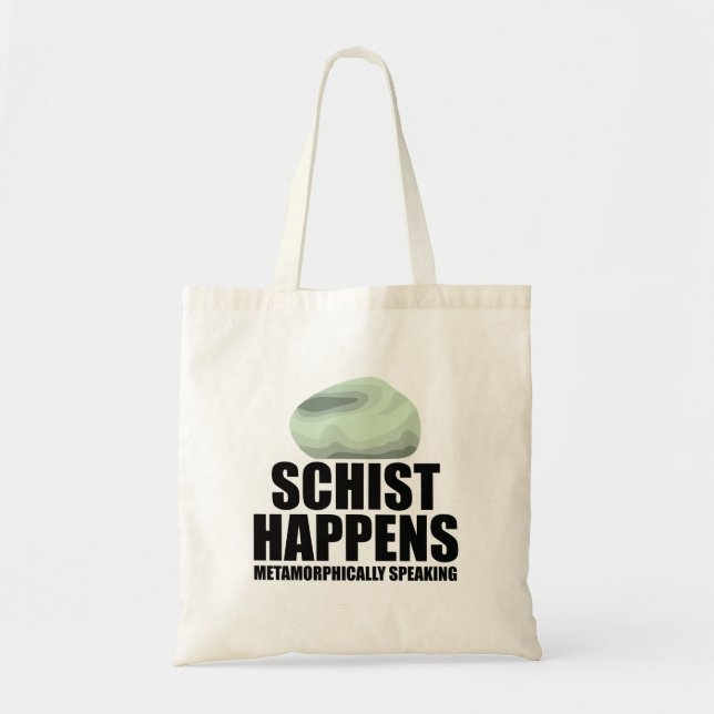 Tote Bag Schist Happy Géologue Mineral Geode Rock Collec (Devant)
