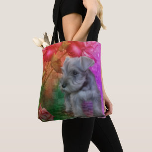 Tote Bag Schnauzer Chien Chien Chien Chien Animal Art