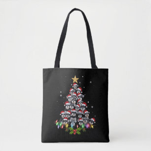 Tote Bag Schnauzer de Noël Arbre Chien Xmas Animal de Compa
