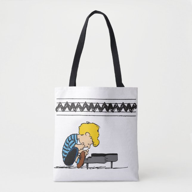 Tote Bag Schroeder Charlie Musique Brown (Devant)