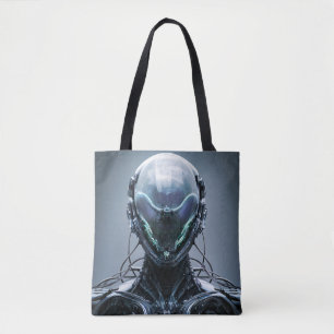 Tote Bag Sci fi Assassin Cyberpunk Hunter Droid