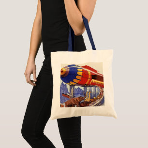 Tote Bag Science-fiction vintage, Animaux sauvages de l'Arc