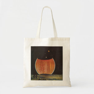 Tote Bag Science-fiction vintage, astronautes sur Ganymede