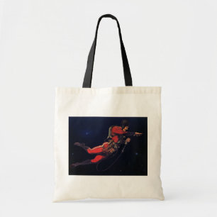Tote Bag Science-fiction vintage d'astronaute dans l'espace
