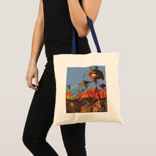 Tote Bag Science-fiction vintage HG Wells War of the Worlds