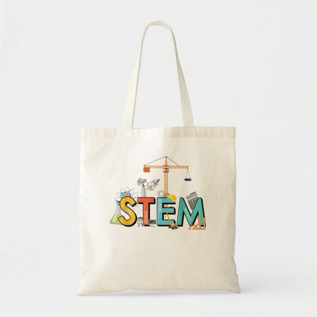 Tote Bag Science Technologie Génie Mathématiques STEM (Devant)