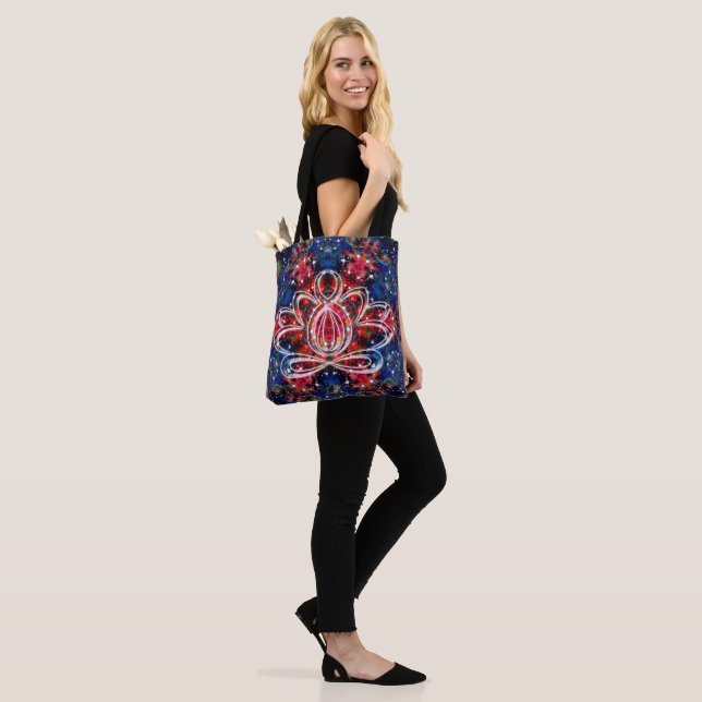 Tote Bag Scintillation Zen Lotus (Sur le modèle)