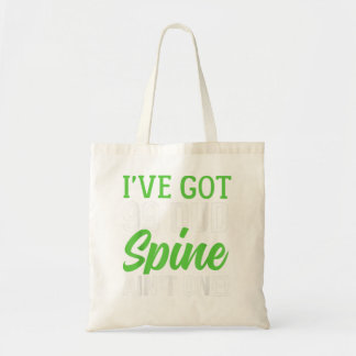 Tote Bag Scoliosis Survivor Spinal Injury Ribbon Scoliosis