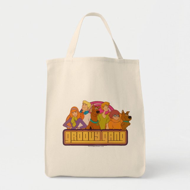 Tote Bag Scooby-Doo | Graphique de dessin rétro "Gang Super (Devant)