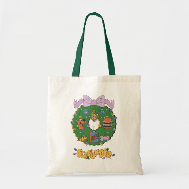 Tote Bag Scooby-Doo Holiday Snack Wreath Graphic (Devant)