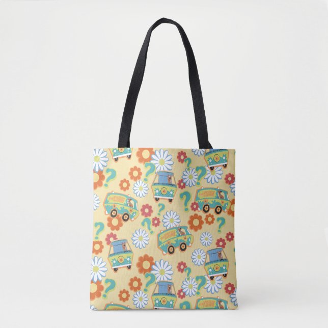 Tote Bag Scooby-Doo Mystery Motif de fleurs (Devant)