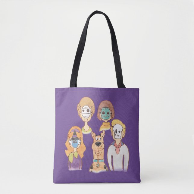 Tote Bag Scooby-Doo | Nos masques Halloween (Devant)