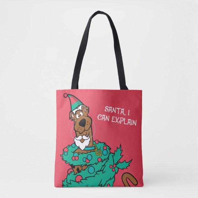 Tote Bag Scooby-Doo Wrapped in Wreaths (Devant)