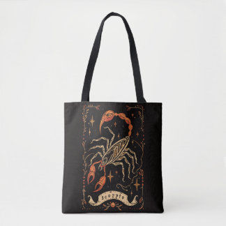 Tote Bag Scorpio Celestial Zodiac Art