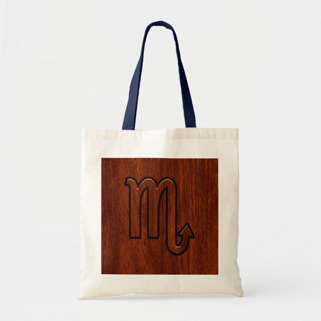 Tote Bag Scorpio Zodiac Connexion en Mahogany Riche Style (Devant)