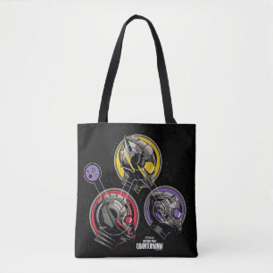 Tote Bag Scott, Hope, & Cassie Pym Particle Casque Graphiqu