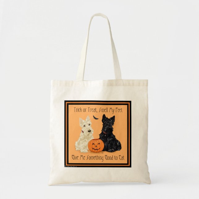 Tote Bag Scottish Terrier Halloween Fourre-tout (Devant)