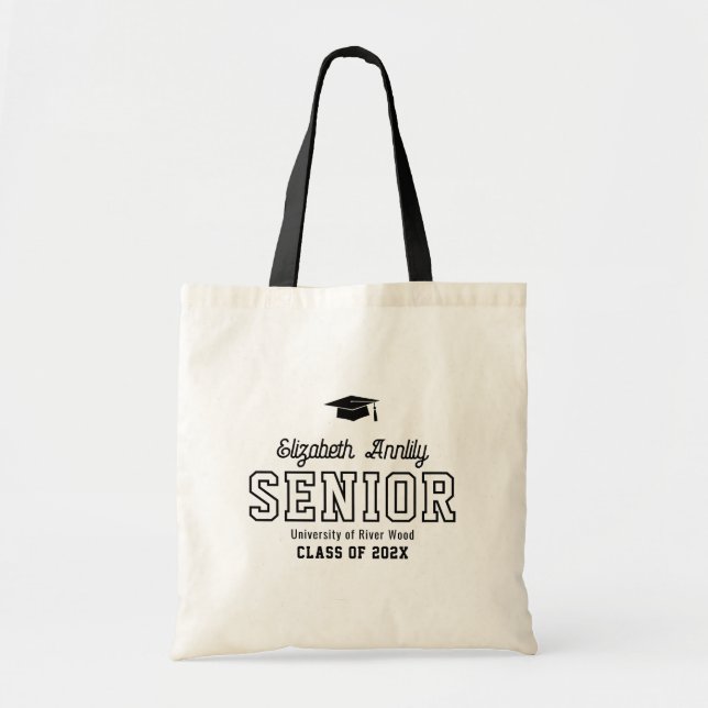 Tote Bag Script de dernière année personnalisé supérieur Co (Devant)
