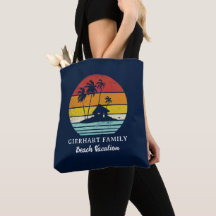 Tote Bag Script de vacances côtières en famille à la plage