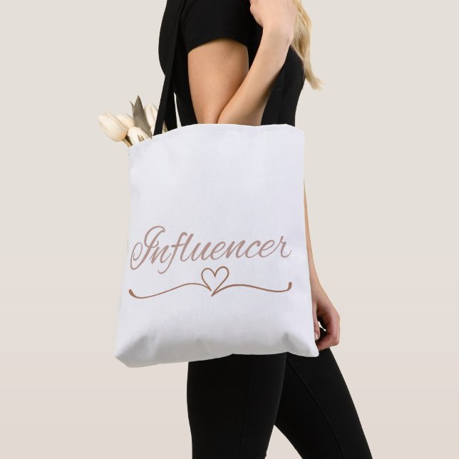 Tote Bag Script d'influenceur, cadeau d'anniversaire amusan (De près)