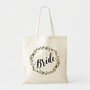 Tote Bag Script feuille Fourre-tout   Mariée