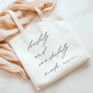 Tote Bag Script moderne avec une grande frayeur et merveill