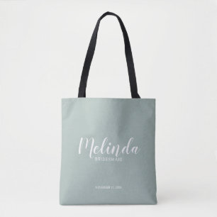 Tote Bag Script moderne, Bridesmaitres personnalisées