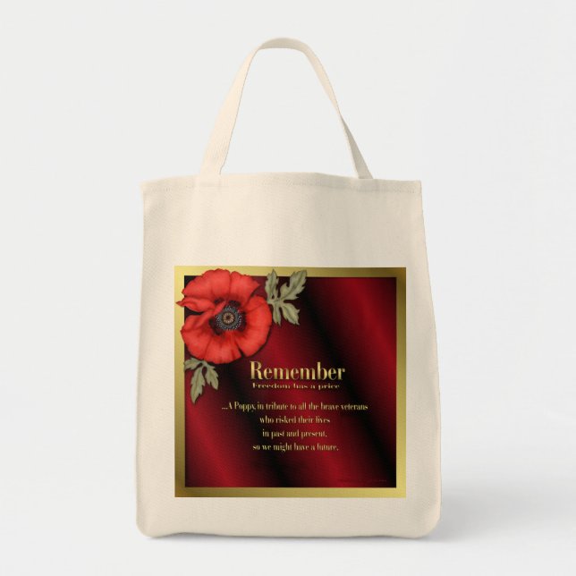 Tote Bag Se souvenir du pavot (Devant)