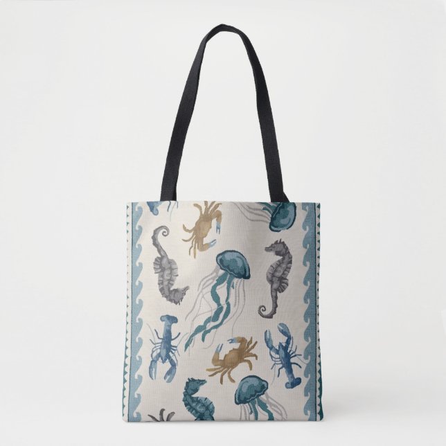 Tote Bag Sea Patterns (Front)