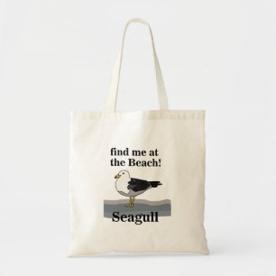 Tote Bag Seagull Me Trouve À La Plage Bizarre De Mer Drôle