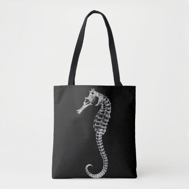 Tote Bag Seahorse Skeleton (Devant)
