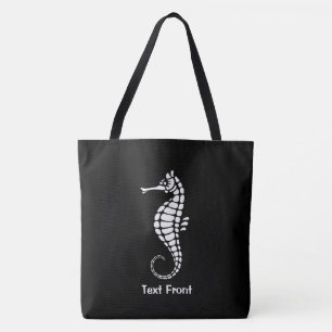 Tote Bag Seahorse White