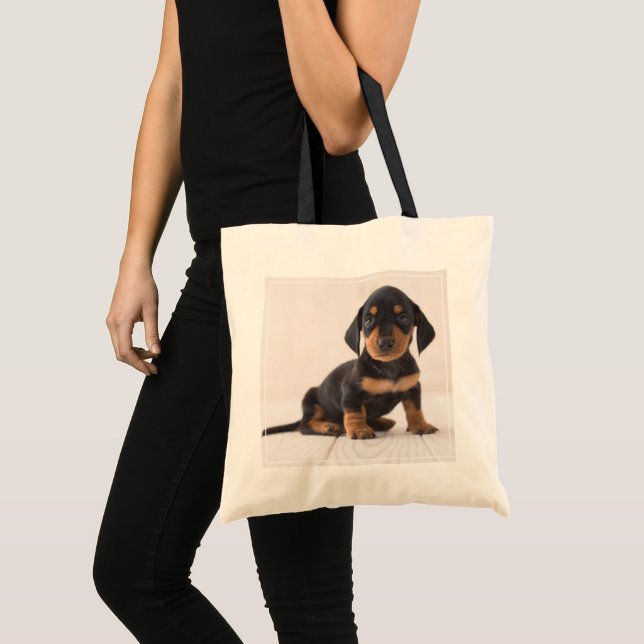Tote Bag Séance miniature de teckel (Devant (produit))