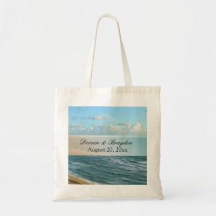 Tote Bag Seascape Beach Mariage Océan Bleu