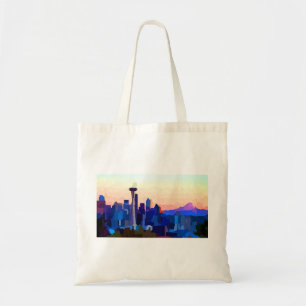 Tote Bag Seattle Washington Skyline