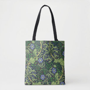 Tote Bag Seaweed cobalt thyme - William Morris