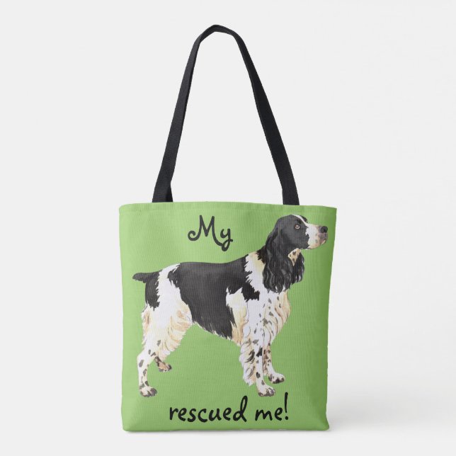 Tote Bag Secourir Anglais Springer Spaniel (Dos)