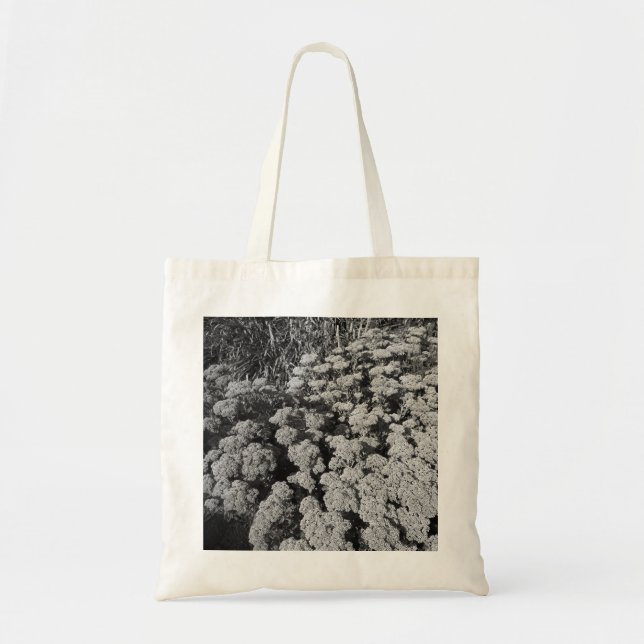 Tote Bag Sedum Automne Joy (B&W) (Devant)