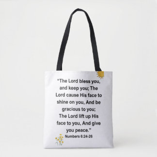 Tote Bag Seigneur Bénisse Garde Vos Nombres