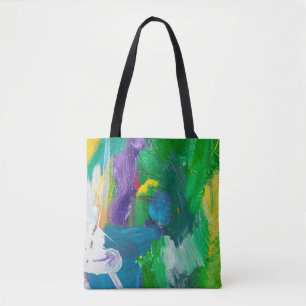Tote Bag Self made abstract background. abstract,acrylic,ar