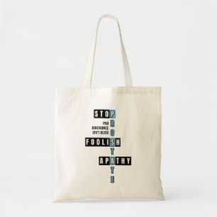 Tote Bag Sensibilisation au cancer de la prostate ARRÊTER L
