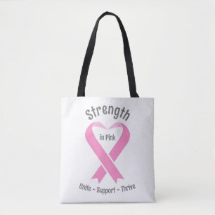 Tote Bag Sensibilisation au cancer du sein Ruban rose