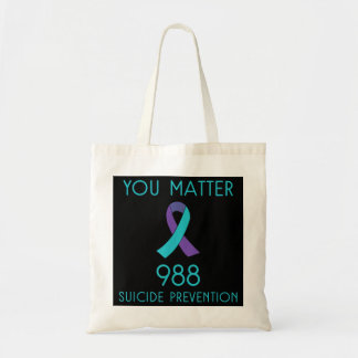 Tote Bag Sensibilisation au suicide - 988 Chemise - Prévent