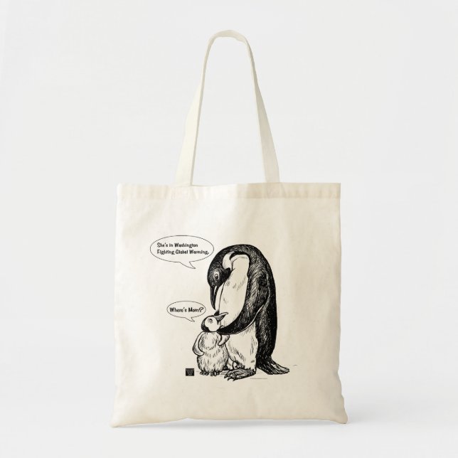 Tote Bag Sensibilisation aux pingouins (Devant)