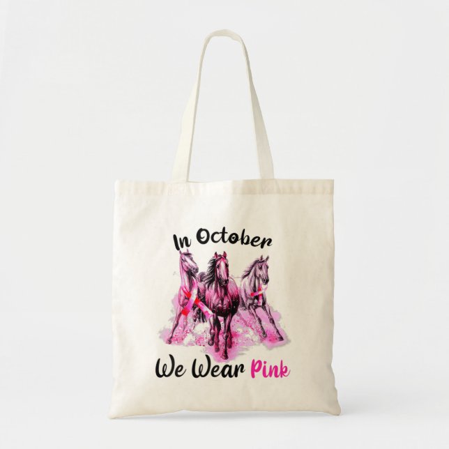 Tote Bag Sensibilisation Des Femmes En Octobre Nous Portons (Devant)