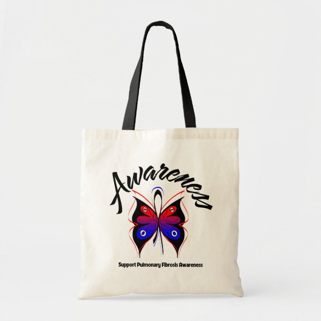 Tote Bag SENSIBILISATION Fibrose pulmonaire papillon (Devant)
