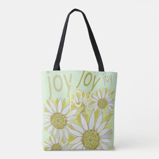 Tote Bag Sentez la joie naturelle Célébrez les fleurs (Dos)