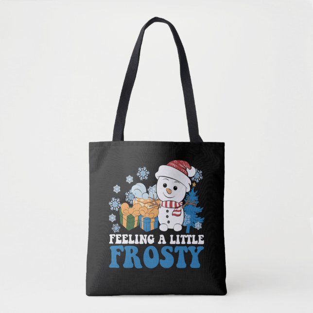 Tote Bag Sentez-vous un petit Noël de neige gelé (Devant)